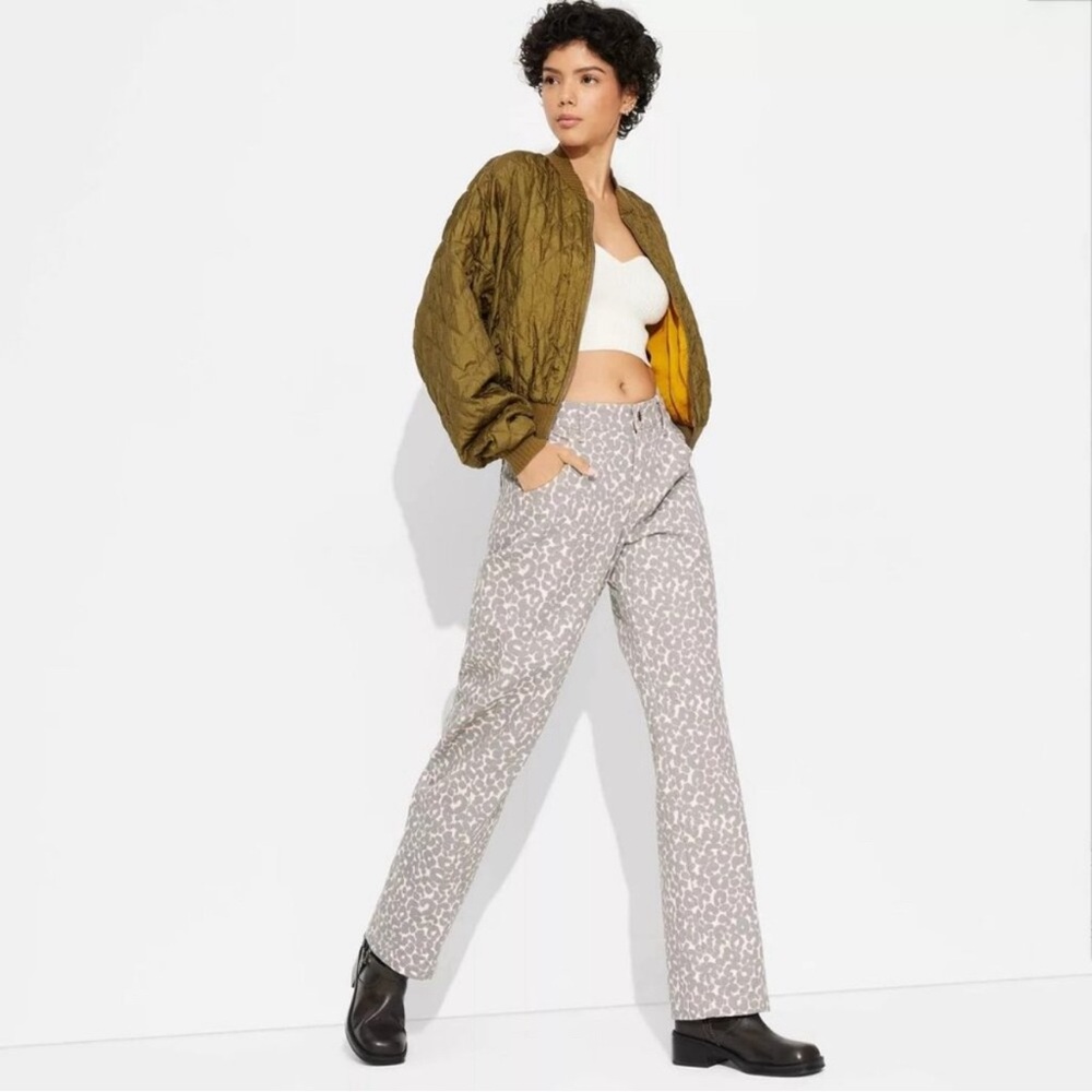 Wild Fable Women's Mid-Rise 90's Relaxed Straight Pants sz M